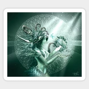 Fractal Mermaid Sticker